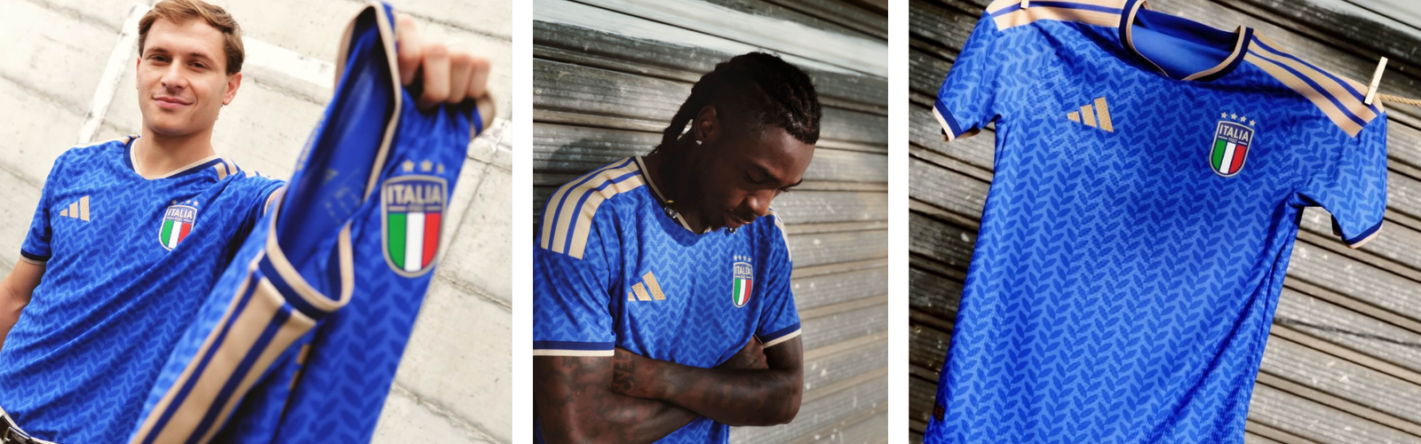 Camisa Itália 2026 adidas vista de frente